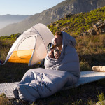 Спальник з натуральним пухом Naturehike CW700 CNK2450WS048, p-р L, жовто-сірий