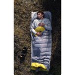 Спальник з натуральним пухом Naturehike CW700 CNK2450WS048, p-р L, чорно-блакитний
