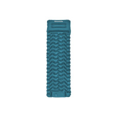 Матрац туристичний надувний одномісний  Naturehike CNK2550WS019, 200х60х6.5 см, синій із вбудованою помпою для надування