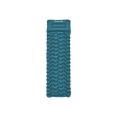 Матрац туристичний надувний одномісний  Naturehike CNK2550WS019, 200х60х6.5 см, синій, для кемпінгу із мішком для надування