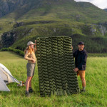 Матрац туристичний надувний двомісний  Naturehike CNK2550WS019, 200х125х6.5 см, зелений, для кемпінгу із мішком для надування