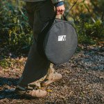 Настільна кругла піч із решіткою гриль та сковорідкою Naturehike CNK2550CF010, 36*32.6*12 см, хромоване залізо