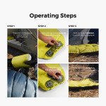 Килимок самонадувний Flextail Tiny Slleeping Pad R05 AVS, розмір L (196 х 55 х 7 см), помаранчевий