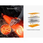 Килимок самонадувний Flextail Tiny Slleeping Pad R05 AVS, розмір L (196 х 55 х 7 см), помаранчевий