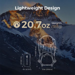 Килимок самонадувний Flextail Tiny Slleeping Pad R05 AVS, розмір L (196 х 55 х 7 см), помаранчевий