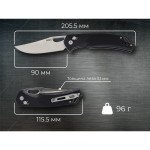 Ніж складаний SRM Retriever 9201, чорний