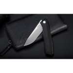 Ніж складаний туристичний Ruike P166-AB, (9.2 см) 14C28N / Aluminum чорний