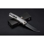 Ніж складаний туристичний Ruike P166-AК, (9.2 см) 14C28N / Aluminum сірий