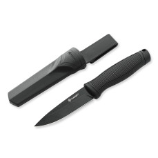 Ніж фіксований туристичний Ganzo G806BW (9.8 см) 8Cr14 / PP+TPR чорний з чохлом