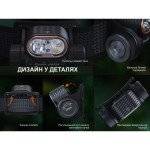 Ліхтар налобний Fenix HM55R, чорний