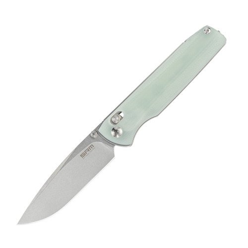 Ніж складаний SRM Terrier 258L-GC, напівпрозорий зелений