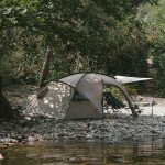 Намет двомісний з великим тамбуром та навісом Naturehike Shandi CNK2300ZP017, сірий