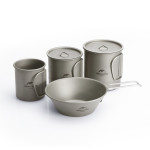 Титанова миска Naturehike NH20CJ004, 300 мл, титан