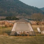 Намет восьмимісний Naturehike Cape 13.1 CNK2450WS050 з швидким розкриттям, сіро-коричневий