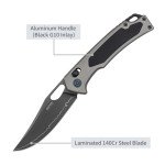 Ніж складаний SRM Retriever 9203-AK2, чорно-сірий