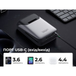 УМБ Litheli Power Bank 20000 mAh, 45 W, 4А, Fast Charge (U20BY04B)