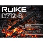 Ніж складаний кишеньковий Ruike D712-B, (7.7 см) 8Cr13MoV / G10 чорний