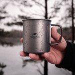 Кружка титанова з ручкою 450 мл Naturehike NH20CJ005