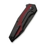 Ніж складаний туристичний Civivi Hypersonic, (9.4 см) 14C28N / Steel & G10 чорно-бордовий