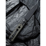 Ніж складаний туристичний Civivi Banneret, (8.8 см) Nitro-V / Stainless & Micarta чорний