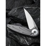 Ніж складаний туристичний Civivi Starflare, (8.4 см) Nitro-V / Aluminum сірий