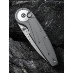 Ніж складаний туристичний Civivi Starflare, (8.4 см) Nitro-V / Aluminum сірий