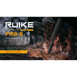 Ніж складаний туристичний Ruike P188-B, (9.1 см) D2 / G10 чорний