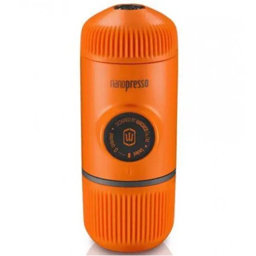 Портативна еспресо-кавоварка Wacaco Nanopresso помаранчева, механічна, для меленої кави