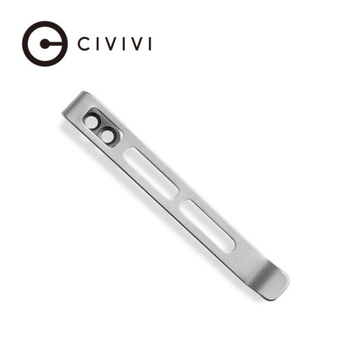 Кліпса кишенькова сталева Civivi без гвинтів CA-06B-V1