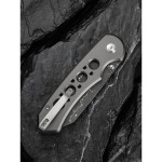 Ніж складаний туристичний Civivi Pragma Prime, (8.9 см) Damascus / Aluminum сірий
