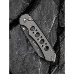 Ніж складаний туристичний Civivi Pragma Prime, (8.9 см) Damascus / Aluminum сірий