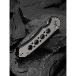 Ніж складаний туристичний Civivi Pragma Prime, (8.9 см) Damascus / Aluminum сірий