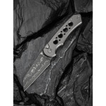 Ніж складаний туристичний Civivi Pragma Prime, (8.9 см) Damascus / Aluminum сірий