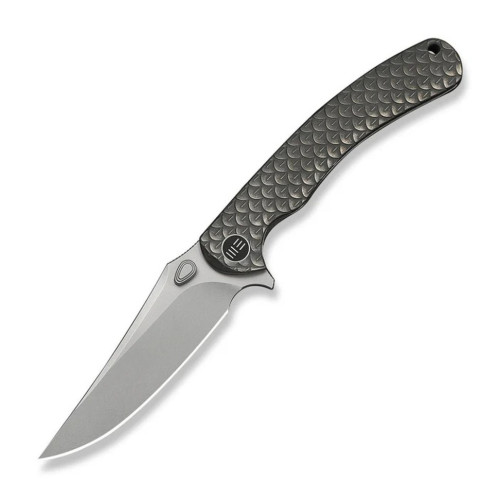 Ніж складаний туристичний Weknife Dracarys, (9.1 см) Böhler M390 / титан 6AL4V сірий