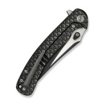 Ніж складаний туристичний Weknife Dracarys, (9.1 см) Böhler M390 / титан 6AL4V чорний