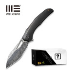 Ніж складаний туристичний WE Knife Ignio Mystery Box Ignio Mystery Box, (8.39 см) Damasteel (Hakkapella) / 6AL4V Titanium чорний