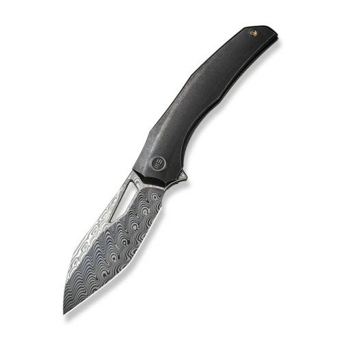 Ніж складаний туристичний WE Knife Ignio Mystery Box Ignio Mystery Box, (8.39 см) Damasteel (Hakkapella) / 6AL4V Titanium чорний