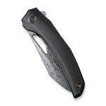 Ніж складаний туристичний WE Knife Ignio Mystery Box Ignio Mystery Box, (8.39 см) Damasteel (Hakkapella) / 6AL4V Titanium чорний