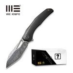 Ніж складаний туристичний WE Knife Ignio Mystery Box Ignio Mystery Box, (8.39 см) Damasteel (Hakkapella) / 6AL4V Titanium чорний