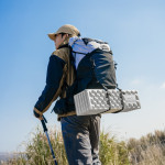 Килимок туристичний складаний одномісний IXPE Naturehike CNK2650WS010 з алюмінієвою плівкою, 185x56x2.3 см, зелений