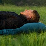 Матрац туристичний надувний одномісний Naturehike CNK2550WS033, 200x60x6.5 см, синій, прямокутний із мішком для надування