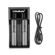 Зарядний пристрій Liitokala Lii-C2, Ni-Mh/Li-ion/Li-Fe, Micro USB, LED