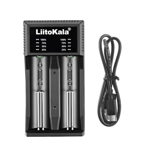 Зарядний пристрій Liitokala Lii-C2, Ni-Mh/Li-ion/Li-Fe, Micro USB, LED