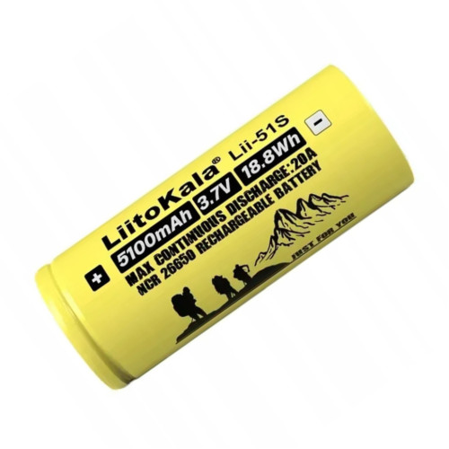 Акумулятор Liitokala Lii-51S-PCB 5100 mAh 20A 26650 Li-ion