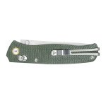 Ніж складаний туристичний SRM Medal (8,2 см) 140Cr / Micarta, зелений