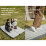 Матрац туристичний надувний одномісний Naturehike CNK2450WS034, 198х68х9.5 см, коричневий, для кемпінгу із мішком для надування