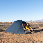 Намет надлегкий тримісний з футпринтом Naturehike Cloud Up 3 UL NH18T030-T-T, 20D, темно-синій