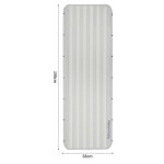Матрац туристичний надувний одномісний  Naturehike CNK2450WS035, 198х68х9.5 см, білий із вбудованою помпою для надування