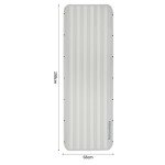 Матрац туристичний надувний одномісний  Naturehike CNK2450WS035, 198х68х9.5 см, білий із вбудованою помпою для надування