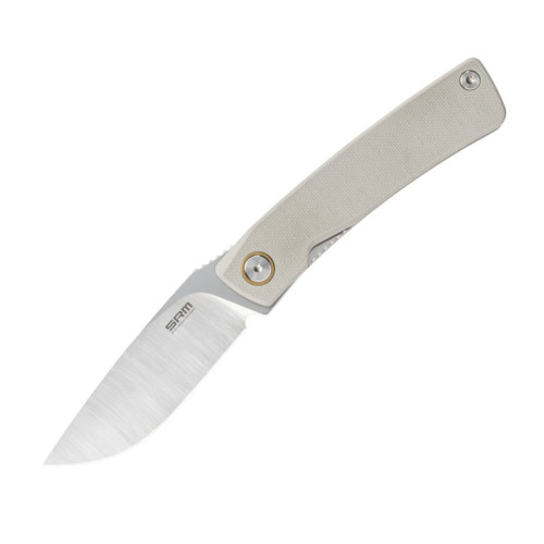 Ніж складаний кишеньковий SRM Air 105M-GK (7.5 см) 14C28N / G10 білий